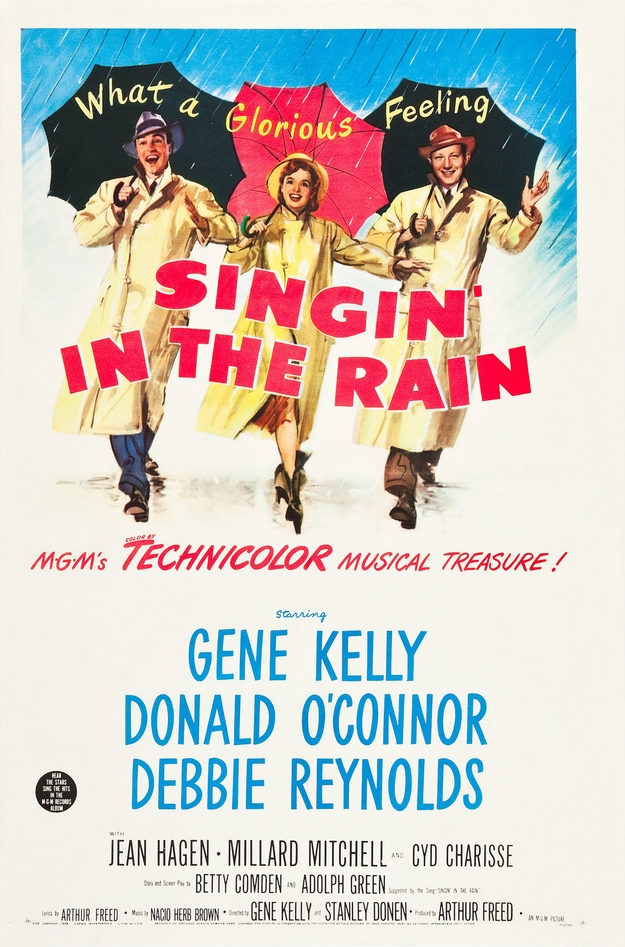 Chantons sous la pluie - affiche