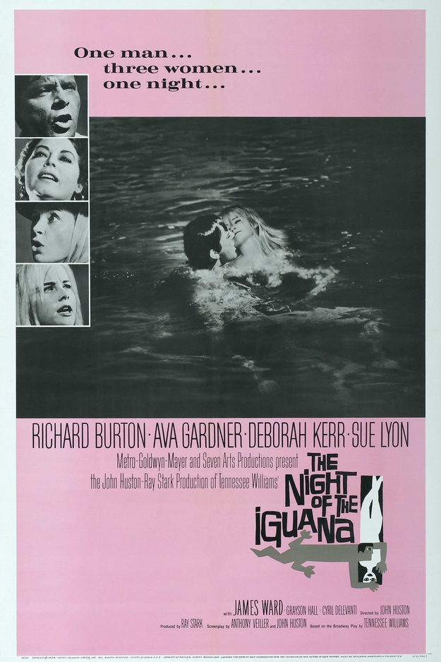 La nuit de l'iguane - affiche