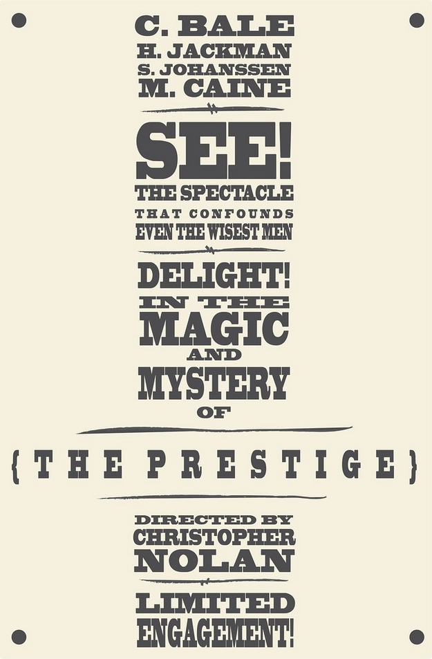 Le Prestige - affiche alternative