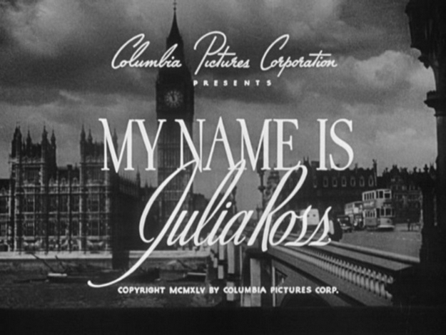 Le calvaire de Julia Ross - générique