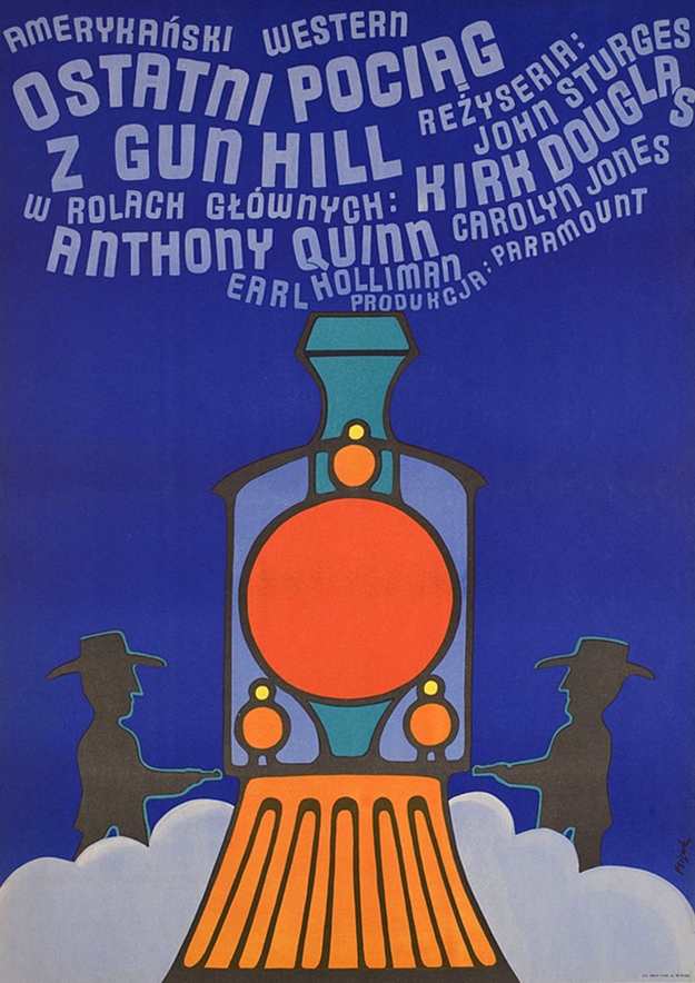 Le dernier train de Gun Hill - affiche polonaise