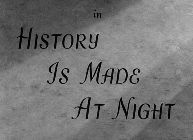 Le destin se joue la nuit - générique