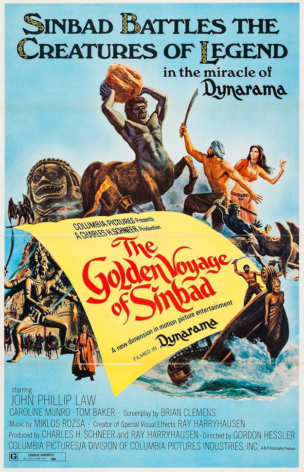 Le voyage fantastique de Sinbad - affiche