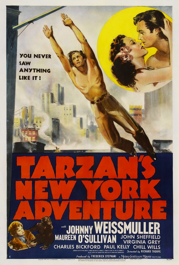 Les aventures de Tarzan à New York - affiche