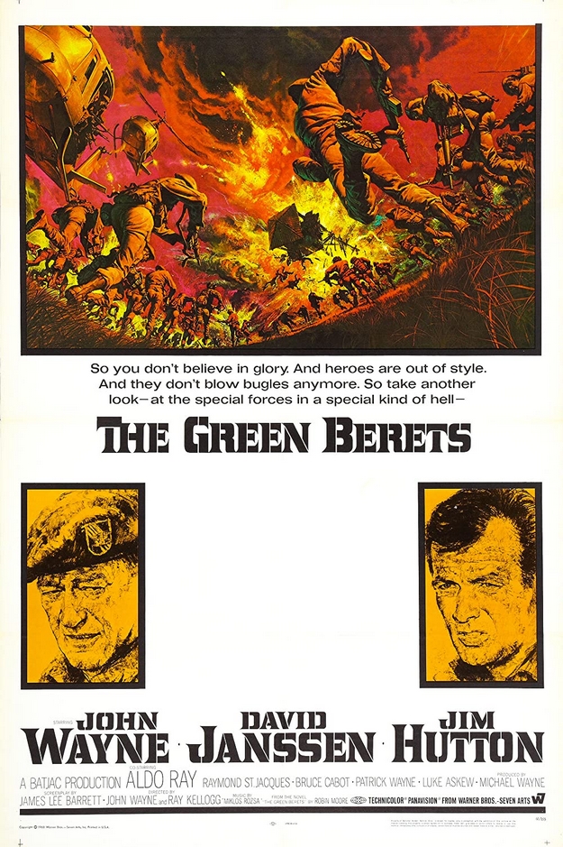 Les bérets verts - affiche