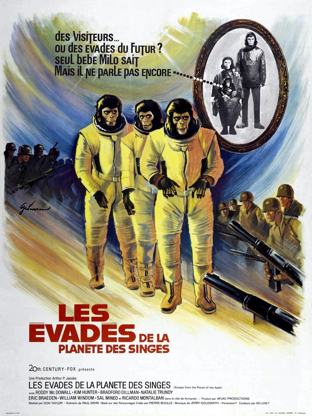 Les évadés de la planète des singes - affiche française