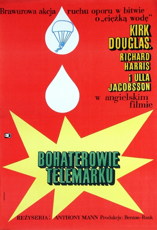 Les héros de Télémark - affiche polonaise