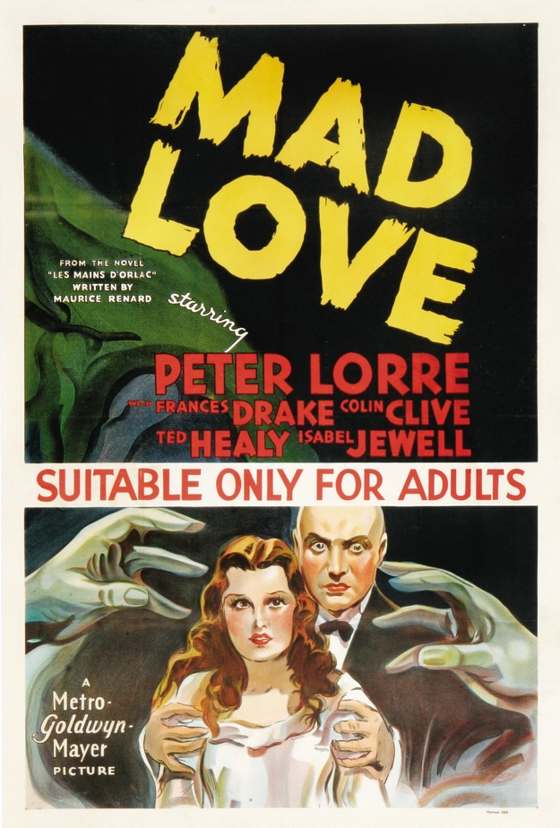 Les mains d'Orlac - affiche
