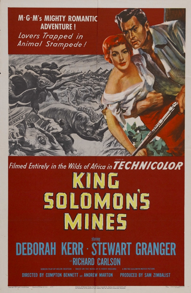 Les mines du roi Salomon - affiche