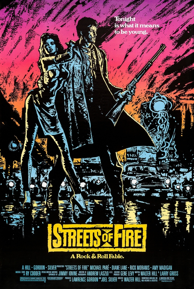 Les rues de feu - affiche