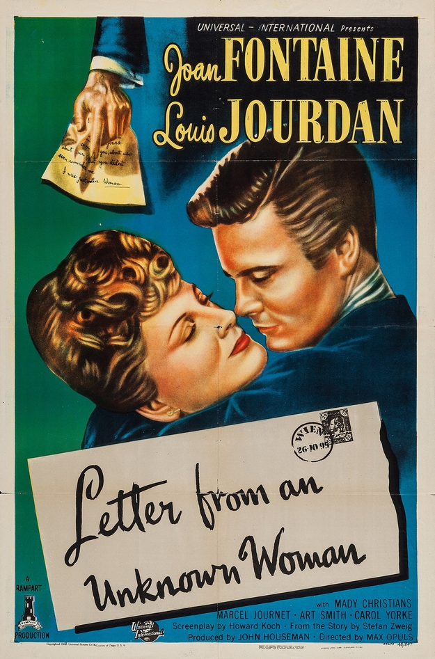 Lettre d'une inconnue - affiche