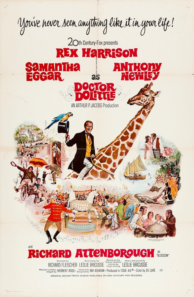 extravagant docteur Dolittle - affiche