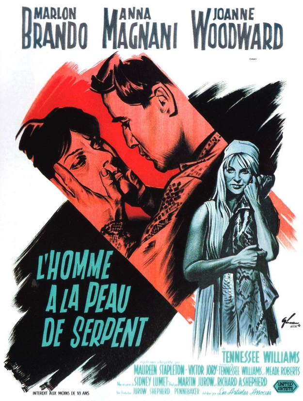 homme à la peau de serpent - affiche française