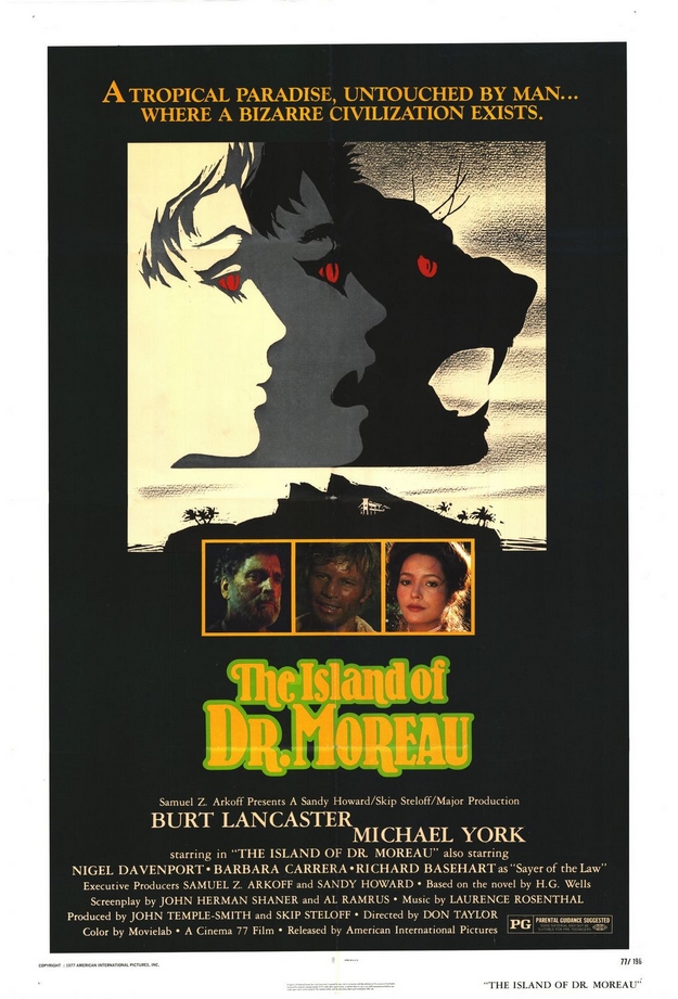 île du docteur Moreau - affiche