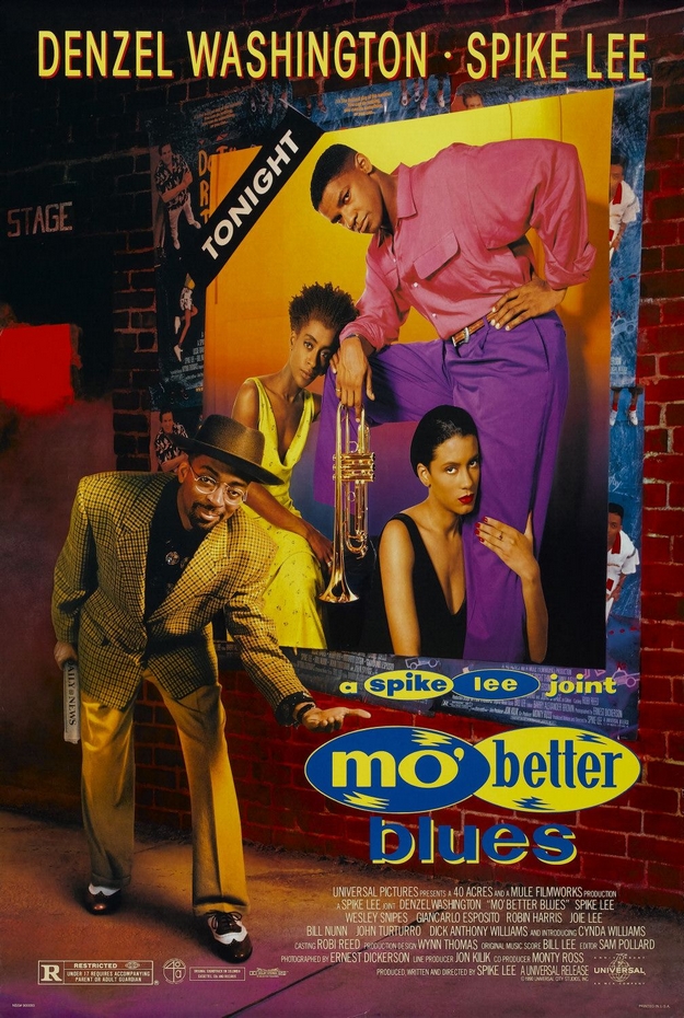 saxophones trompettes et affiches de films