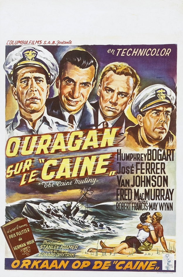 Ouragan sur le Caine - affiche belge