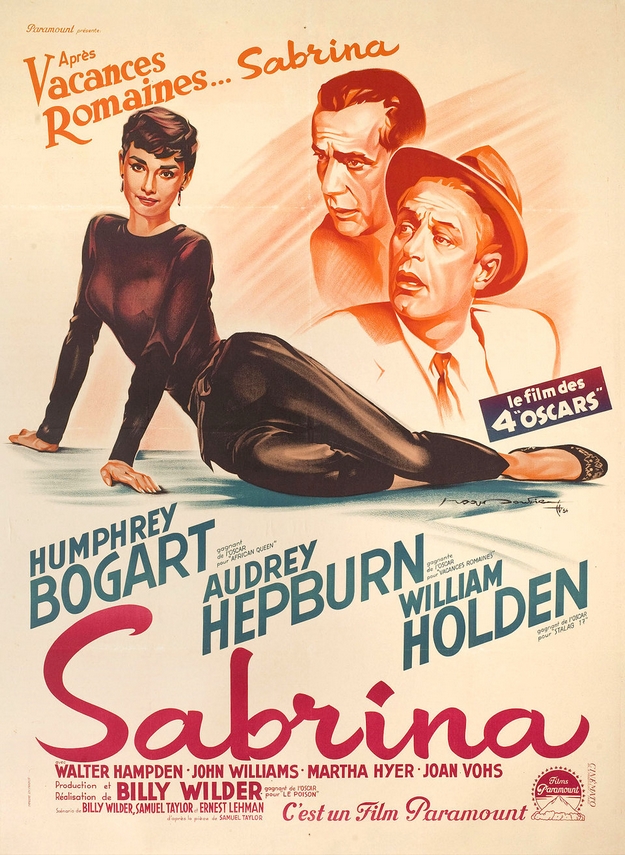 Sabrina 1954 - affiche française