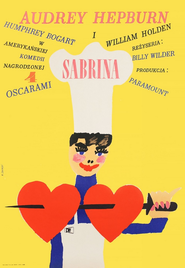 Sabrina 1954 - affiche polonaise