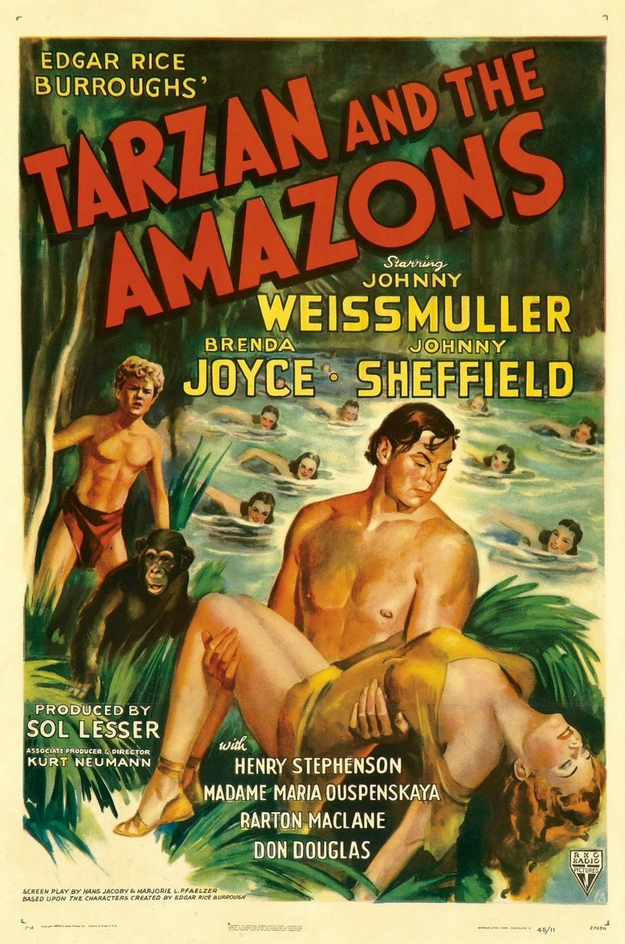 Tarzan et les Amazones - affiche