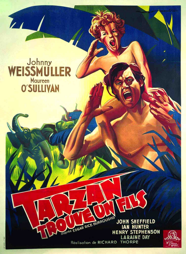 Tarzan trouve un fils - affiche française