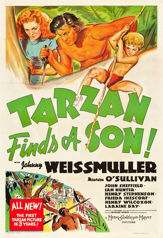 Tarzan trouve un fils - affiche
