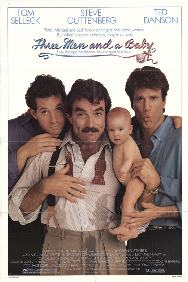 Trois hommes et un bébé - affiche