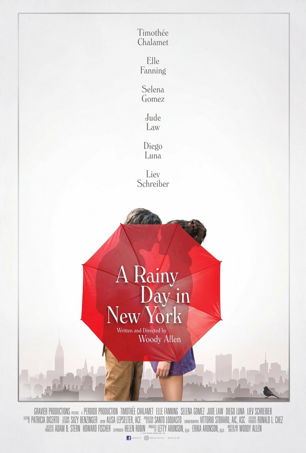 Un jour de pluie à New York - affiche