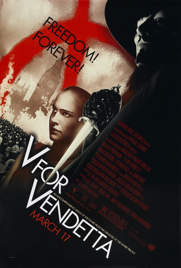 V pour vendetta - affiche