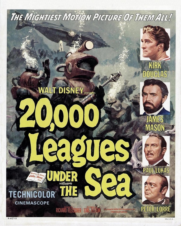 Vingt mille lieues sous les mers - affiche