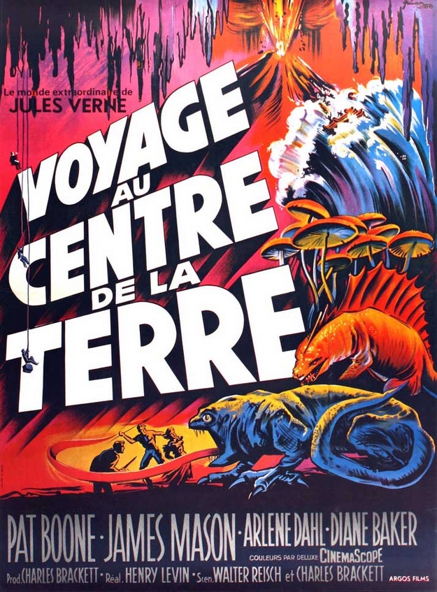 Voyage au centre de la Terre 1959 - affiche française