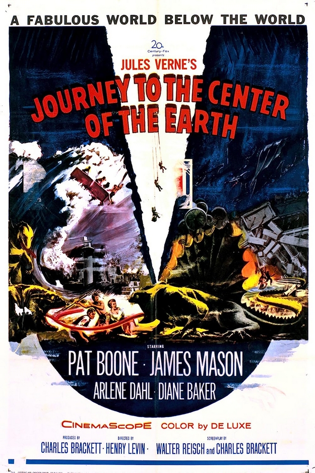 Voyage au centre de la Terre 1959 - affiche